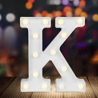 Steel Marquee Letter White Font K High-End Custom Zinc Metal Marquee Light Marquee Sign