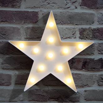 Steel Marquee Letter White Wedding Store Decor Star High-End Custom Zinc Metal Marquee Light Marquee Sign