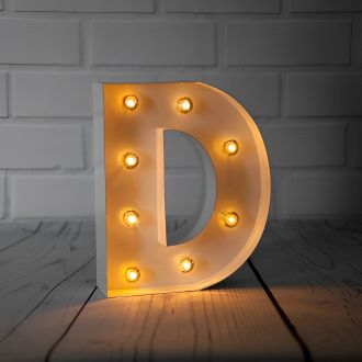 Steel Marquee Letter Warm White D LED High-End Custom Zinc Metal Marquee Light Marquee Sign