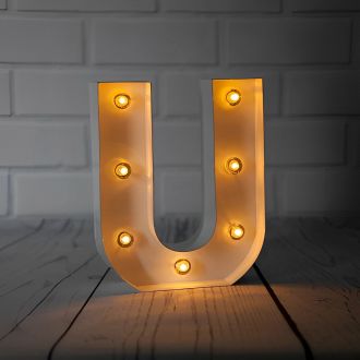 Steel Marquee Letter Warm White U LED High-End Custom Zinc Metal Marquee Light Marquee Sign