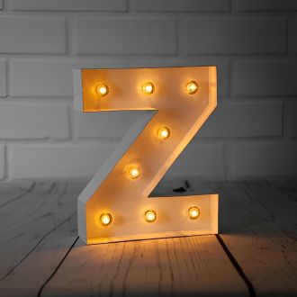 Steel Marquee Letter Warm White Z LED High-End Custom Zinc Metal Marquee Light Marquee Sign