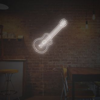 Woden Guitar LED Neon Sign