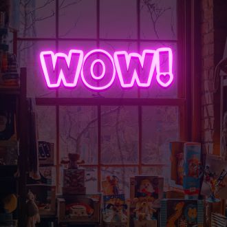 Wow Neon Sign Fashion Custom Neon Sign Lights Night Lamp Led Neon Sign Light For Home Party MG10147