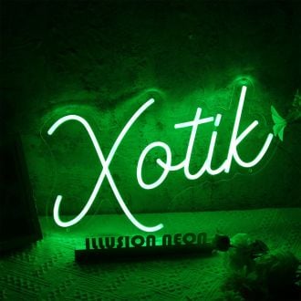Xotik Green Neon Sign