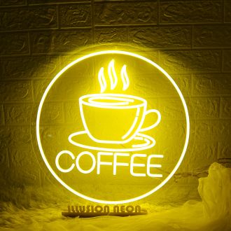Yellow Coffee Neon Sign