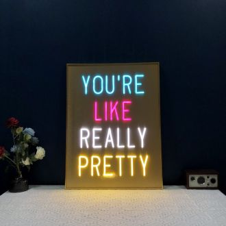Youre Like Really Pretty On Picture Frame Neon Sign MNE11738