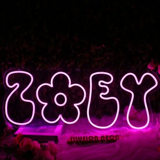 Zoey Pink Neon Sign
