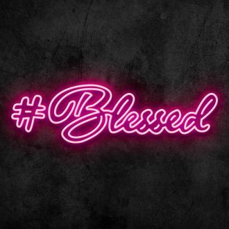 Hashtag Blessed Neon Sign