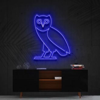 Octobers Very Own Owl Neon Sign