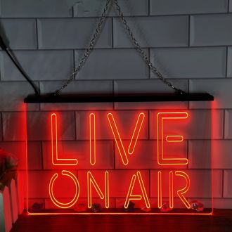 On Air Live Recording Studio Video Room LED Neon Sign