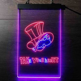 Persona 5 Take Your Heart Dual LED Neon Sign