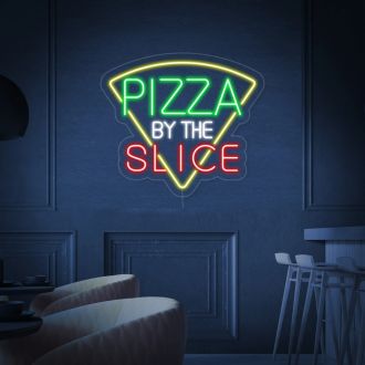 Pizza By The Slice Neon Sign For Stores