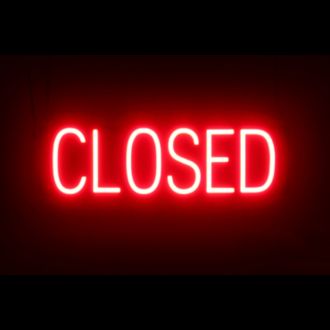 Red Closed Sign Led Sign Neon Brightness