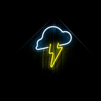 Storm Cloud Sign Neon Sign