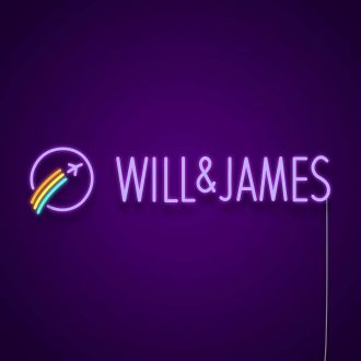 Will and James Neon Sign