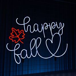 Happy Fall Led Neon Sign Happy Fall Led Sign Thanksgiving Neon Light