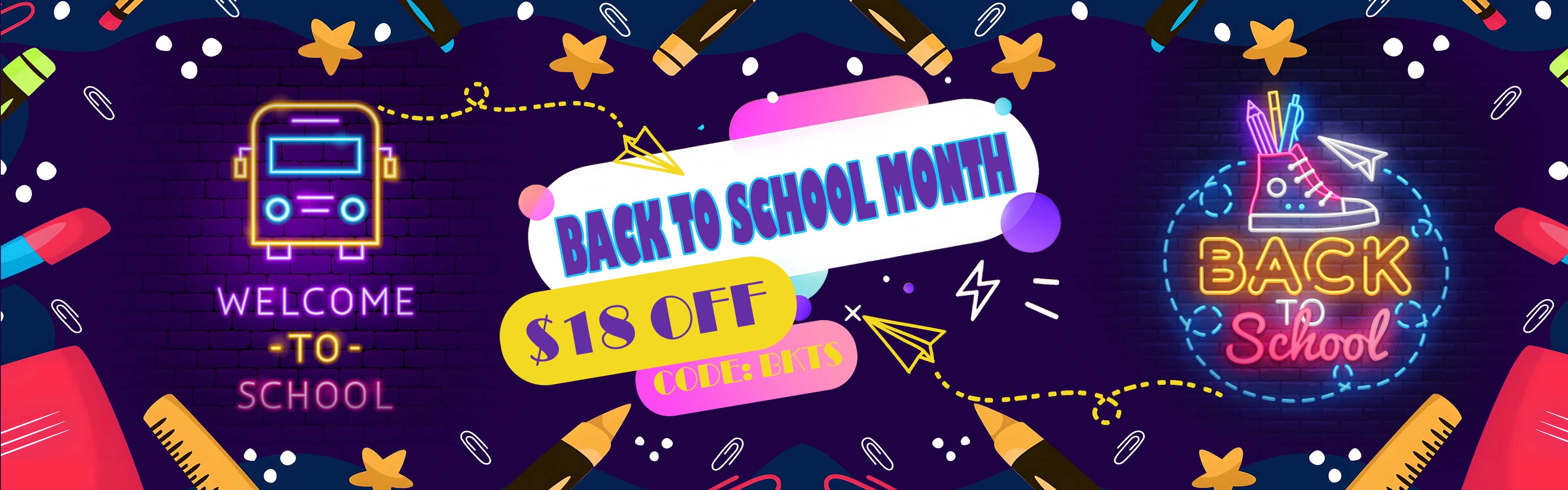 Back to School Month Sale